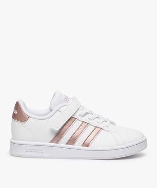 Baskets fille à lacet élastique et scratch - Adidas Grand Court vue1 - ADIDAS - GEMO