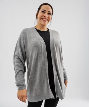 Gilet long porté ouvert femme grande taille vue1 - GEMO (G TAILLE) - GEMO