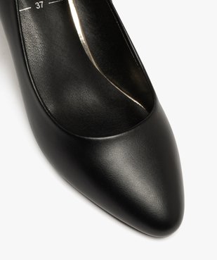 Escarpins femme unis à petit talon et bout amande vue6 - VALENTINA BALDA - GEMO