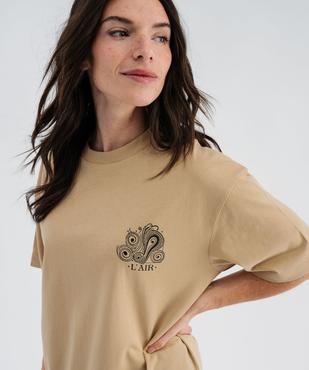 Haut de pyjama avec motif poitrine et dos mixte vue2 - GEMO 4G FEMME - GEMO