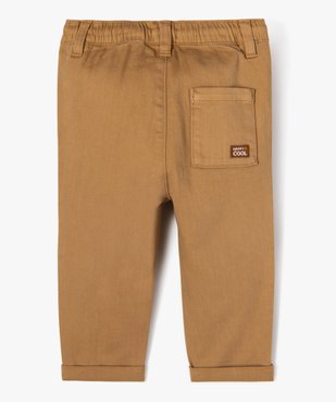 Pantalon en denim coloré bébé garçon vue3 - GEMO(BB COUCHE) - GEMO