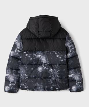 Blouson matelassé à capuche bicolore garçon vue5 - GEMO 4G GARCON - GEMO