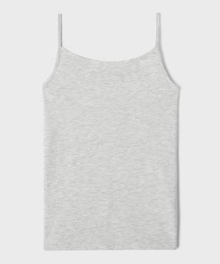 Débardeur à fines bretelles en coton stretch fille vue3 - GEMO 4G FILLE - GEMO