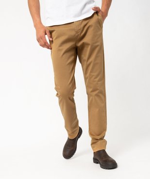 Pantalon chino coupe Slim homme vue1 - GEMO 4G HOMME - GEMO