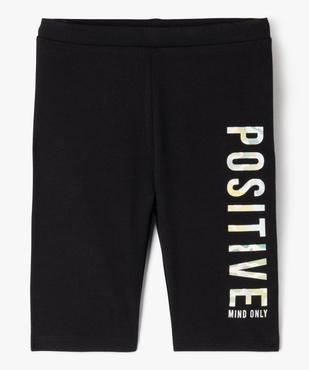 Legging long en coton stretch imprimé fille vue1 - GEMO 4G FILLE - GEMO