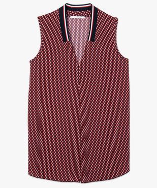 Débardeur femme fluide imprimé à col V sportswear vue4 - GEMO(FEMME PAP) - GEMO
