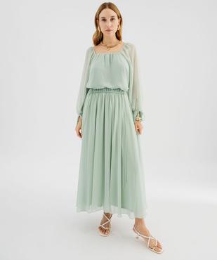 Jupe fluide en mousseline femme vue5 - GEMO 4G FEMME - GEMO