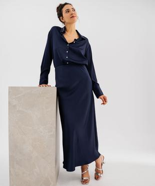 Chemise en satin femme vue5 - GEMO(FEMME PAP) - GEMO