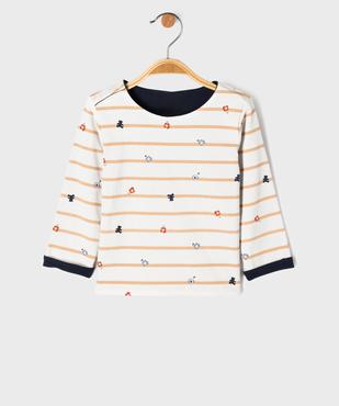 Tee-shirt manches longues réversible bébé fille - LuluCastagnette vue2 - LULU CASTAGNETTE GEMO FOR GOOD - GEMO