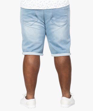 Bermuda homme en jean extensible vue3 - GEMO (G TAILLE) - GEMO