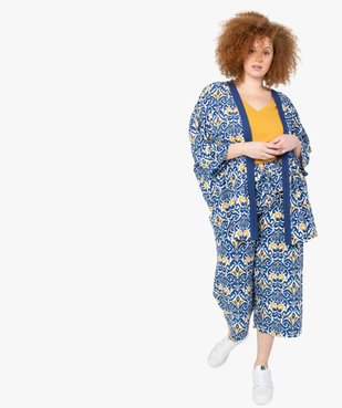 Veste femme grande taille imprimée à manches courtes vue5 - GEMO (G TAILLE) - GEMO