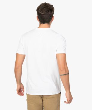Tee-shirt homme à manches courtes et col V vue3 - GEMO (HOMME) - GEMO