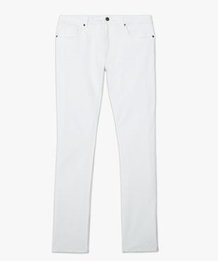 Jean homme blanc straight avec du coton bio vue4 - GEMO 4G HOMME - GEMO
