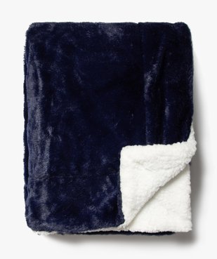 Plaid bimatière et bicolore vue1 - GEMO (ACCESS) - GEMO