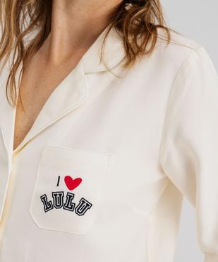 Pyjama en viscose femme - LuluCastagnette vue4 - LULUCASTAGNETTE - GEMO