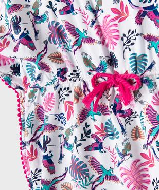 Robe de plage à motifs exotiques fille vue2 - GEMO 4G FILLE - GEMO