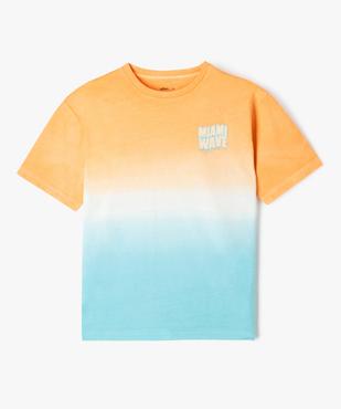 Tee-shirt manches courtes tie-and-dye garçon vue2 - GEMO (JUNIOR) - GEMO