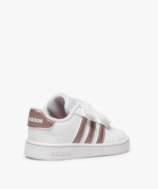 Baskets bébé fille à scratch Grand Court Adidas vue4 - ADIDAS - GEMO