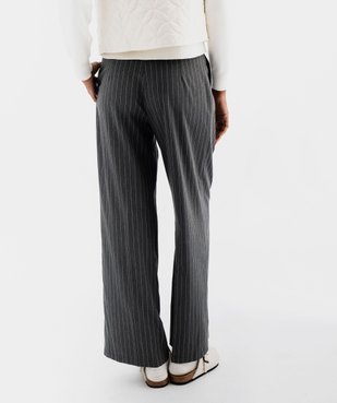 Pantalon large et fluide à rayures et plis femme vue3 - GEMO(FEMME PAP) - GEMO