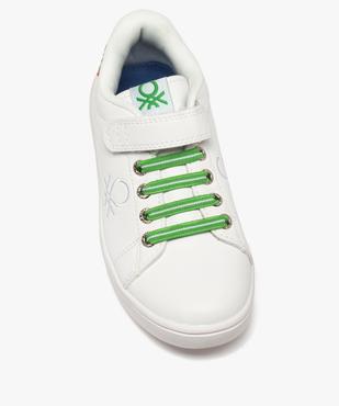 Baskets garçon colorées à lacets et scratch - Benetton vue5 - BENETTON - GEMO