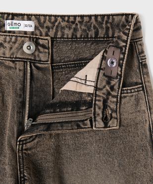 Jean loose coloré avec taille ajustable fille vue2 - GEMO 4G FILLE - GEMO