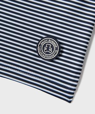 Short de bain à rayures garçon - LuluCastagnette vue2 - LULU CASTAGNETTE GEMO FOR GOOD - GEMO