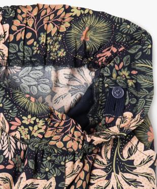 Pantalon fluide imprimé en viscose fille vue2 - GEMO 4G FILLE - GEMO