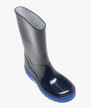 Bottes de pluie garçon à semelle crantée contrastante vue5 - GEMO (ENFANT) - GEMO