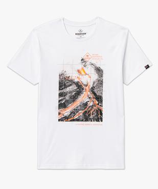 Tee-shirt manches courtes en coton imprimé homme - Roadsign vue4 - ROADSIGN D - GEMO