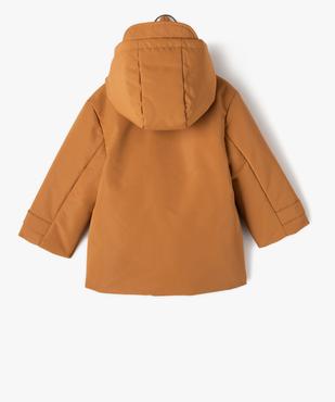 Parka à capuche avec doublure peluche bébé garçon vue9 - GEMO 4G BEBE - GEMO