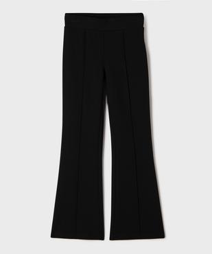 Pantalon flare en viscose stretch à ceinture élastique fille vue1 - GEMO 4G FILLE - GEMO