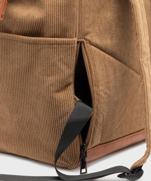 Sac à dos ordinateur en velours côtelé homme vue6 - GEMO (ACCESS) - GEMO
