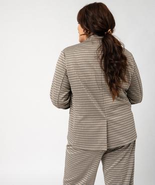 Veste blazer à motif pied-de-poule femme grande taille  vue4 - GEMO (G TAILLE) - GEMO
