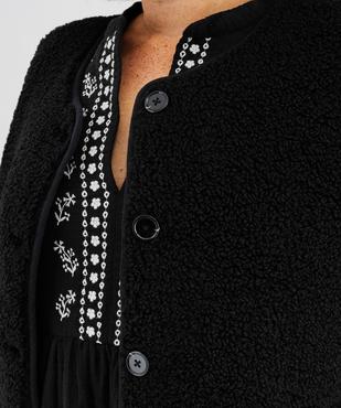 Veste sans manches en sherpa femme grande taille vue2 - GEMO 4G GT - GEMO