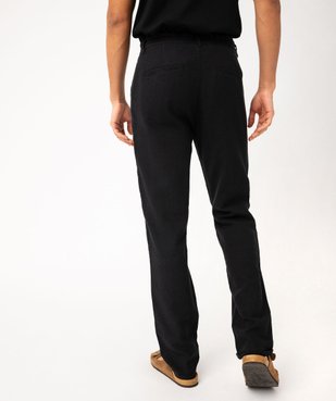 Pantalon chino ou de costume en lin souple homme vue3 - GEMO 4G HOMME - GEMO