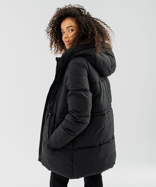 Doudoune mi-longue à capuche femme vue5 - GEMO(FEMME PAP) - GEMO