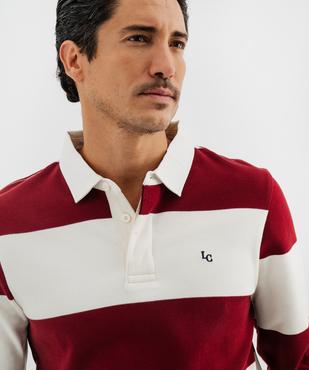 Polo rayé manches longues homme - LuluCastagnette vue2 - LULUCASTAGNETTE - GEMO