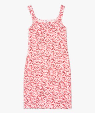Robe femme en maille moulante fleurie vue4 - GEMO(FEMME PAP) - GEMO