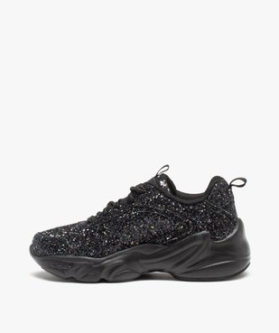 Baskets fille unies couvertes de paillettes – Fila Alamo vue3 - FILA - GEMO
