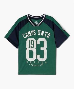 Tee-shirt de sport à manches courtes garçon - Camps United vue2 - CAMPS - GEMO