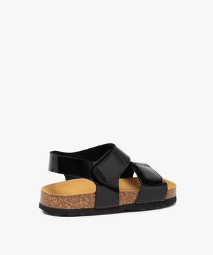Sandales filles à brides vernies et semelle liège vue4 - GEMO (ENFANT) - GEMO