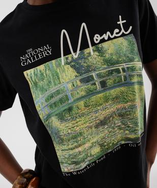 Tee-shirt manches courtes en coton imprimé femme - The National Gallery vue2 - NATIONAL GALERY - GEMO
