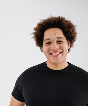 Tee-shirt manches courtes col rond en coton homme vue6 - GEMO 4G HOMME - GEMO