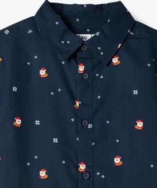 Chemise à manches courtes à motifs Noël garçon vue2 - GEMO (ENFANT) - GEMO