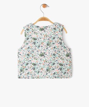 Gilet sans manches matelassé réversible bébé fille - LuluCastagnette vue3 - LULUCASTAGNETTE - GEMO