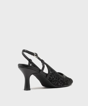 Escarpins slingback dentelle femme - FOLLOW ME vue4 - FOLLOW ME - GEMO
