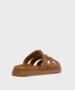 Mules à épaisse semelle inspiration spartiates femme - 5 Miles vue4 - 5 MILES - GEMO