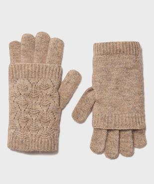 Gants mitaines en maille fantaisie femme vue1 - GEMO (ACCESS) - GEMO