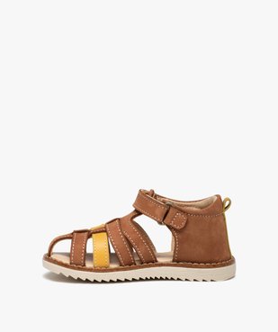 Sandales bébé garçon en cuir à bout fermé – NA! vue3 - NA! - GEMO
