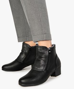 Boots femme confort à talon avec doublure douce vue1 - GEMO (CONFORT) - GEMO